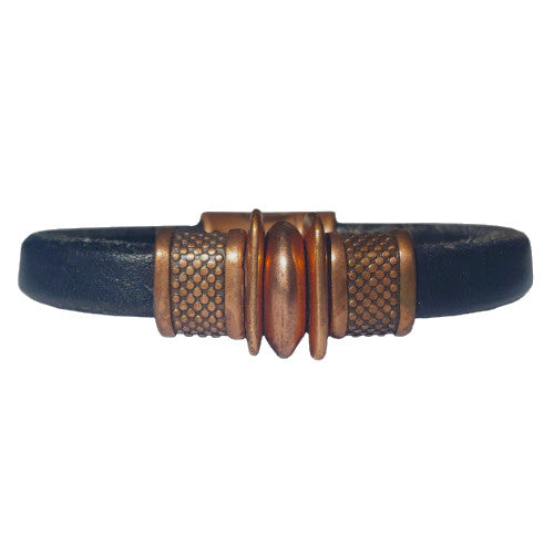 Copper Trac Leather Bracelet