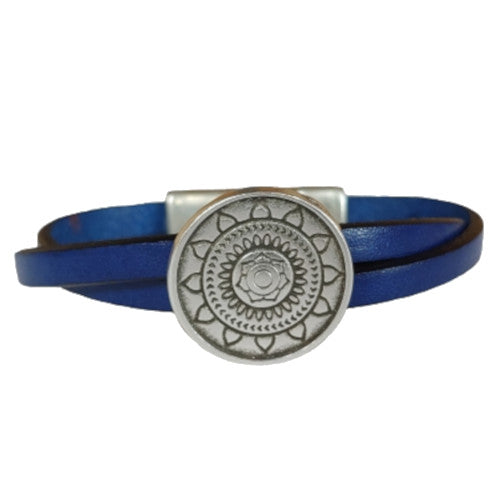 Mandala Leather Bracelet in Multiple Leather Colors
