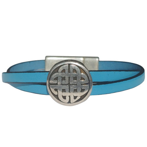 Celtic Leather Bracelet in Multiple Leather Colors