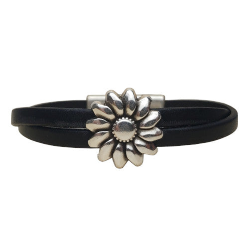 Daisy Leather Bracelet in Multiple Leather Colors