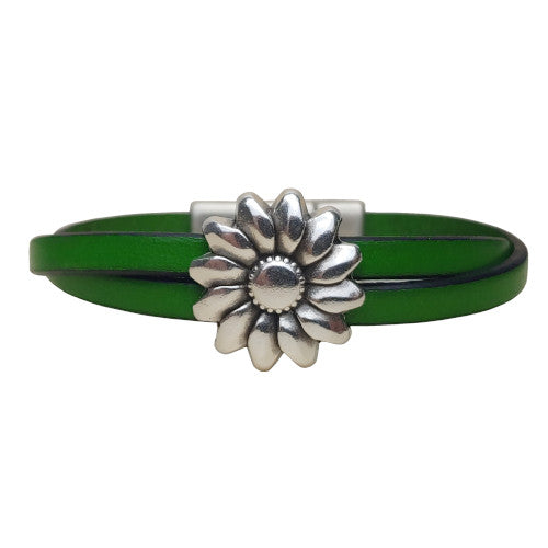 Daisy Leather Bracelet in Multiple Leather Colors