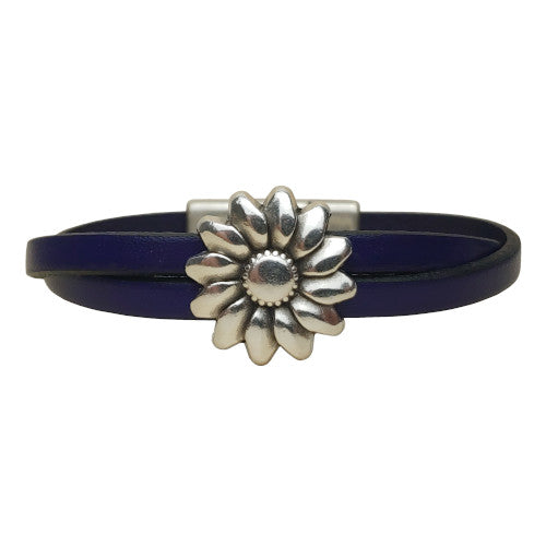 Daisy Leather Bracelet in Multiple Leather Colors