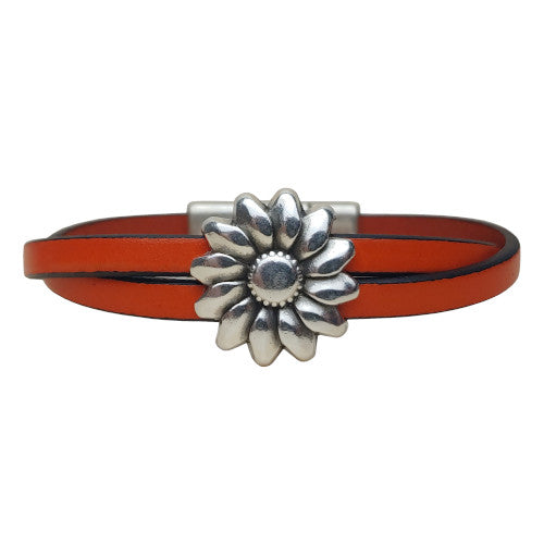 Daisy Leather Bracelet in Multiple Leather Colors