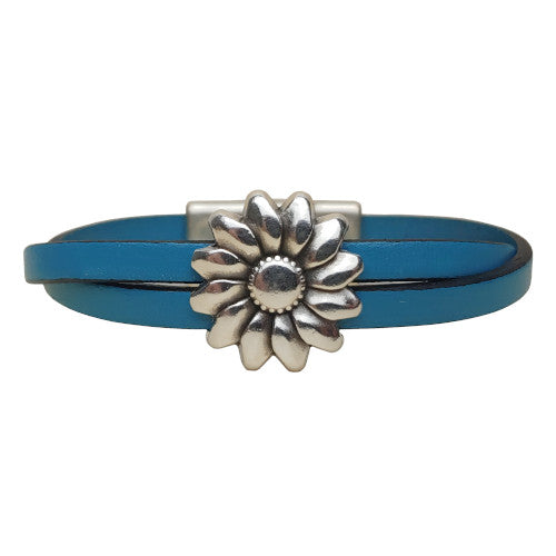 Daisy Leather Bracelet in Multiple Leather Colors