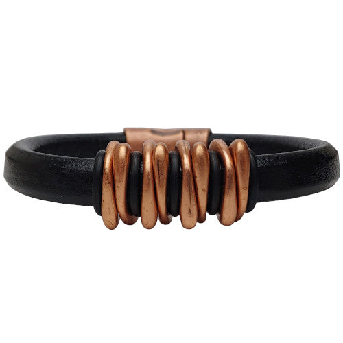 Copper Space Leather Bracelet