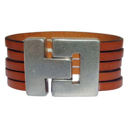 Barcelona Leather Bracelet in Multiple Leather Colors