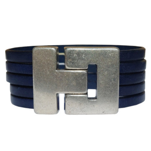 Barcelona Leather Bracelet in Multiple Leather Colors