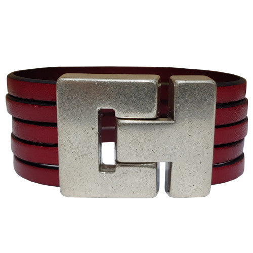 Barcelona Leather Bracelet in Multiple Leather Colors