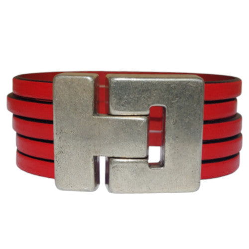 Barcelona Leather Bracelet in Multiple Leather Colors