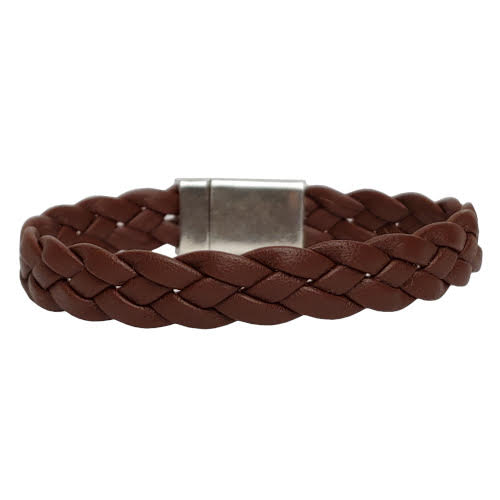 Apollo Braided Leather Bracelet in Multiple Leather Colors