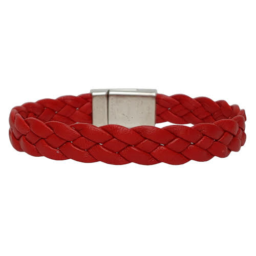 Apollo Braided Leather Bracelet in Multiple Leather Colors