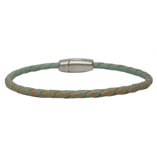 Zoe Braided Leather Bracelet in Multiple Leather Colors