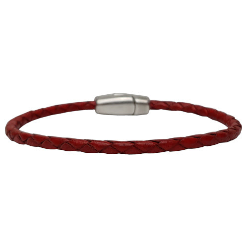 Zoe Braided Leather Bracelet in Multiple Leather Colors