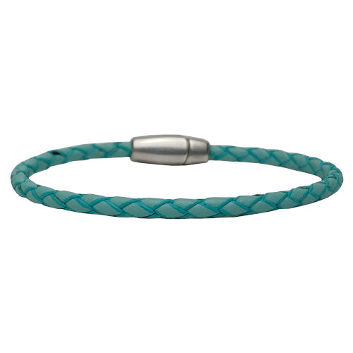 Zoe Braided Leather Bracelet in Multiple Leather Colors